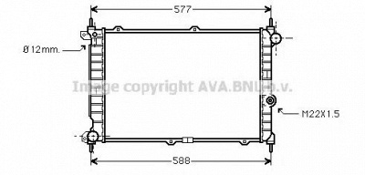 AVA QUALITY COOLING ol2207 -  Радиатор, охлаждение двигателя